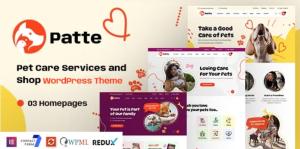 Patte - Pet Care & Pet Shop WordPress Theme